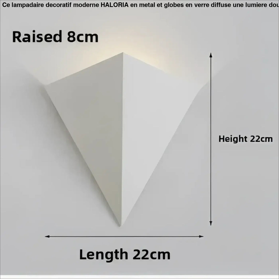 Applique murale design led géométrique effet mural élégant