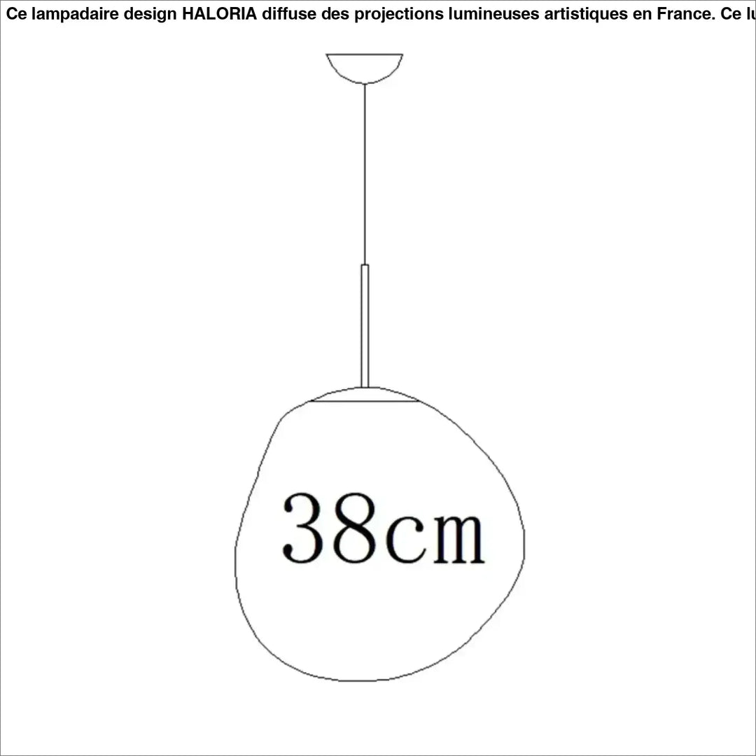 Suspension design en acrylique moderne élégant chic doré