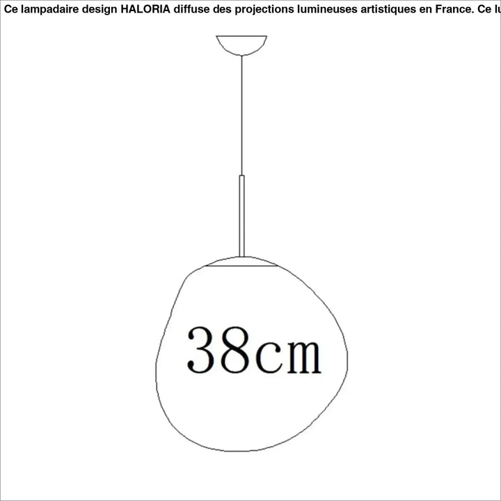 Suspension design en acrylique moderne élégant chic doré