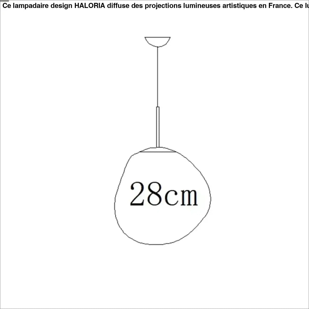 Suspension design en acrylique moderne élégant chic doré