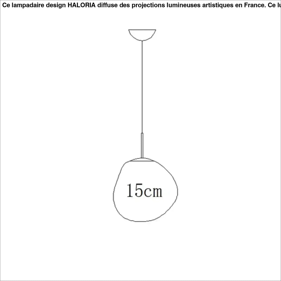Suspension design en acrylique moderne élégant chic doré