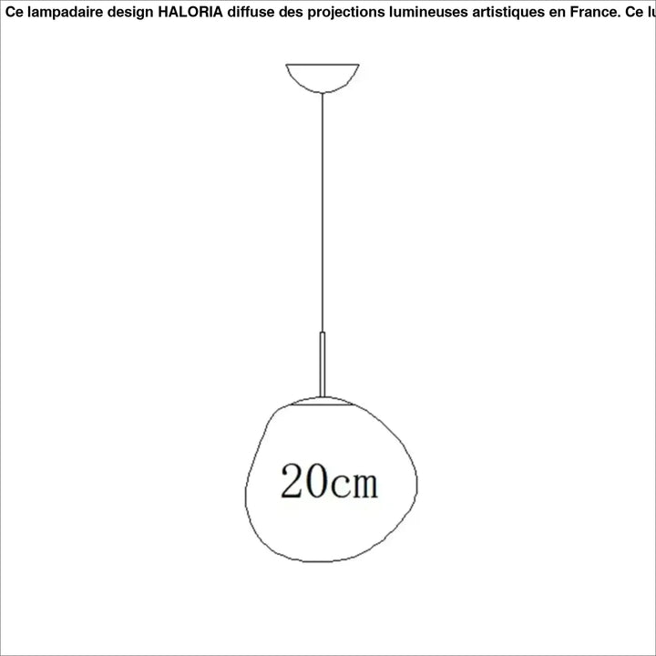 Suspension design en acrylique moderne élégant chic doré