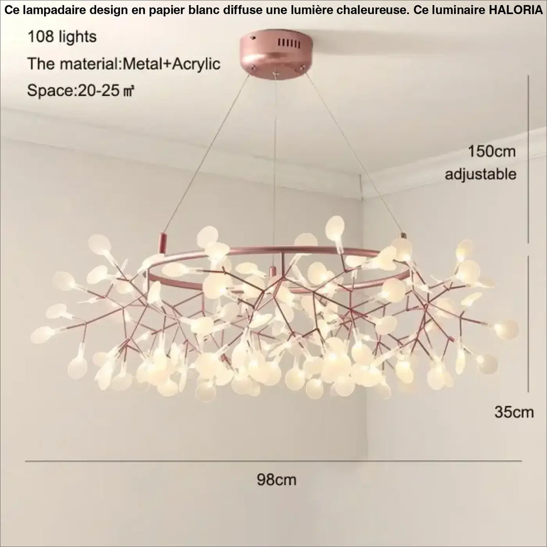 Suspension contemporain lumières design moderne élégant