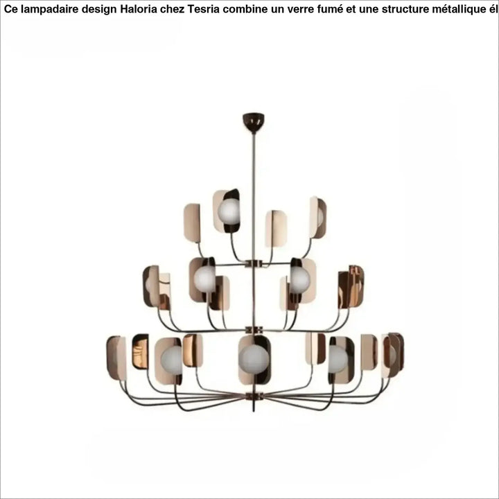 Suspension luminaire copra avec métal doré rose et globes opalins en verre givré pour un éclairage moderne