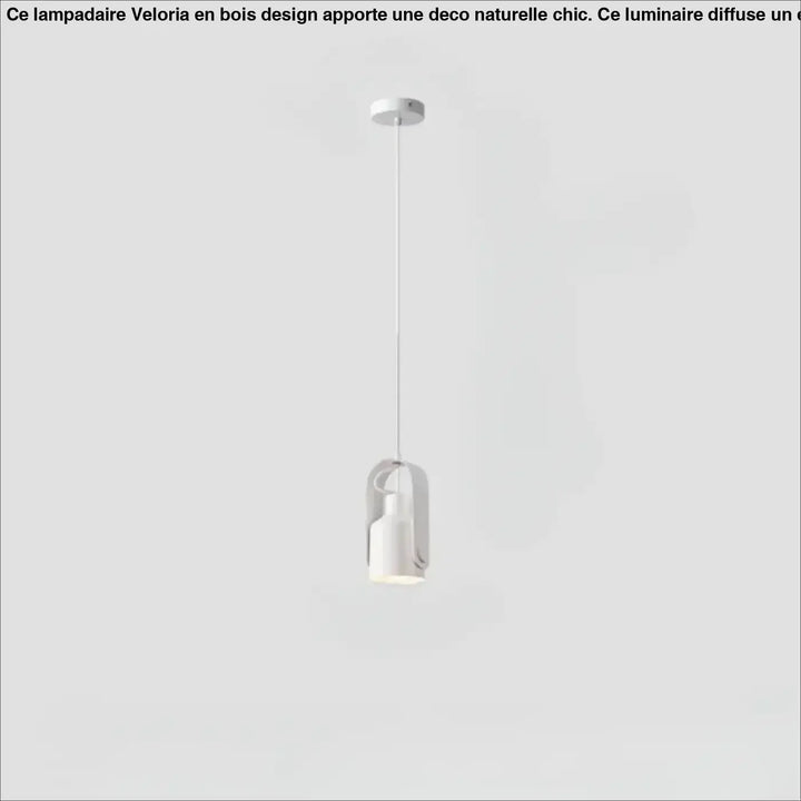 Suspension luminaire talvi blanc minimaliste avec abat-jour cylindrique et cadre en métal courbé élégant