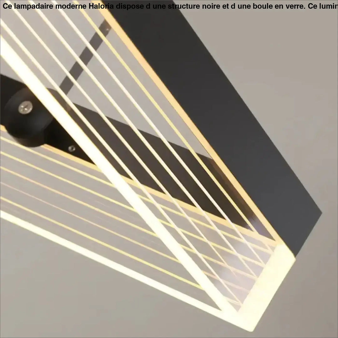 Suspension élégant design contemporain noir intérieur chic
