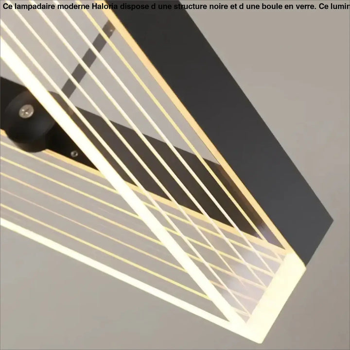 Suspension élégant design contemporain noir intérieur chic