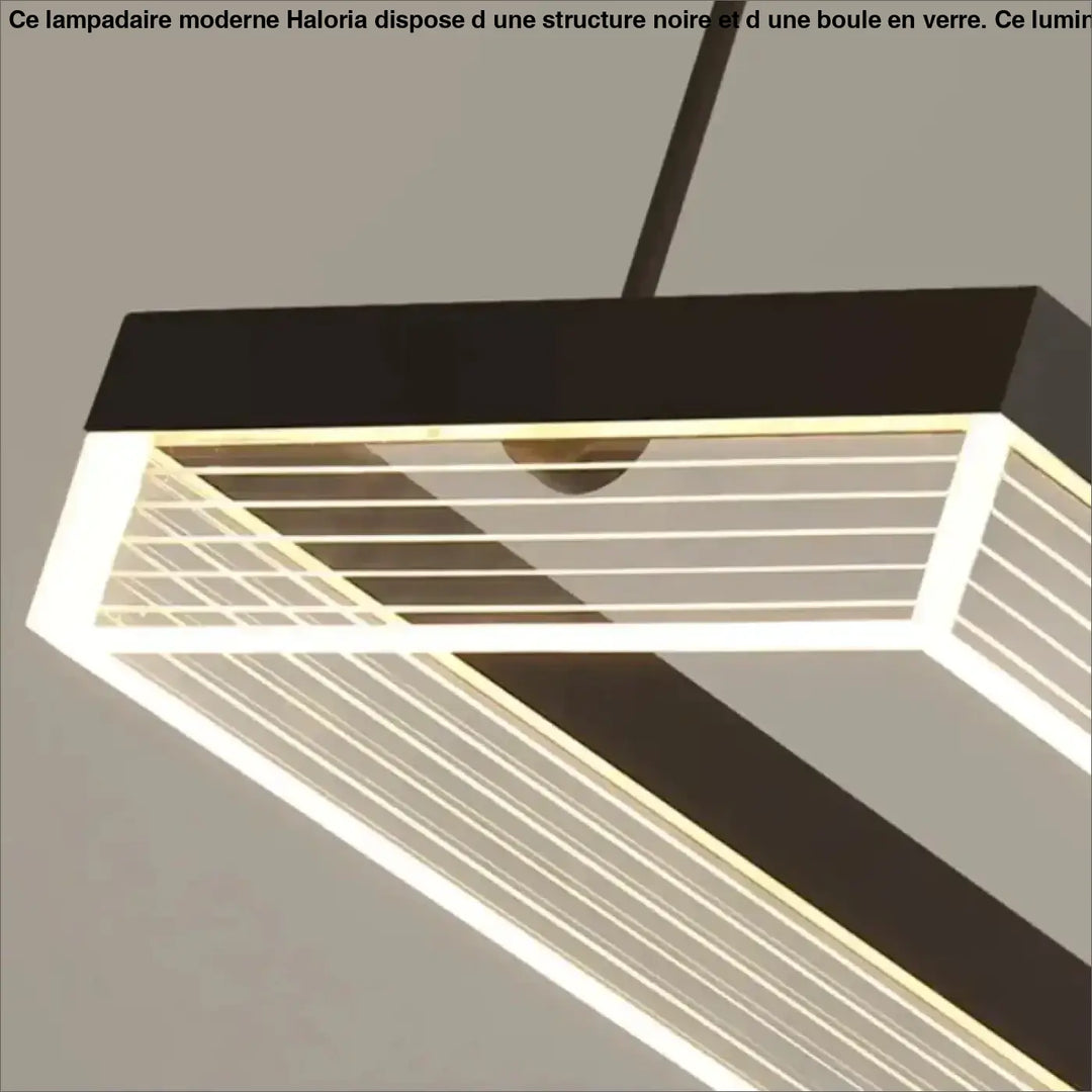 Suspension élégant design contemporain noir intérieur chic