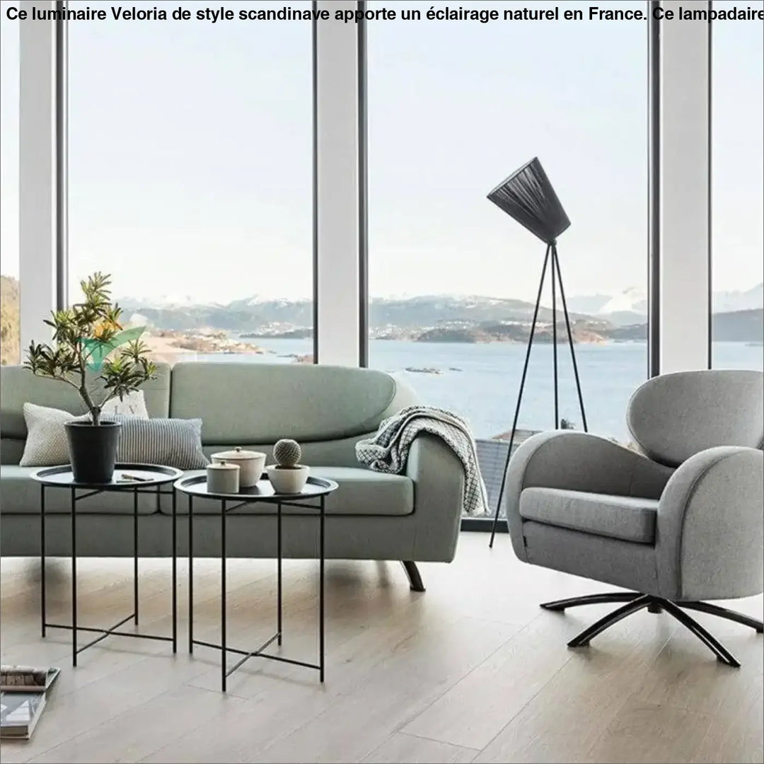 Lampadaire Style Scandinave Avec Abat-Jour Inclinable