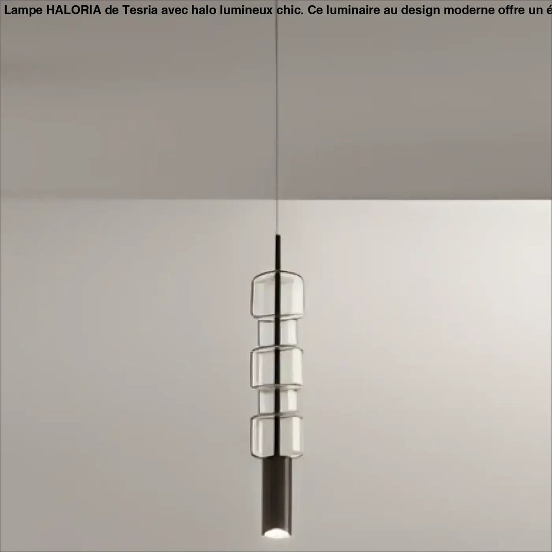 Suspension luminaire vitria avec cubes en verre soufflé clair suspendus à une fine tige noire luminaire décorative moderne