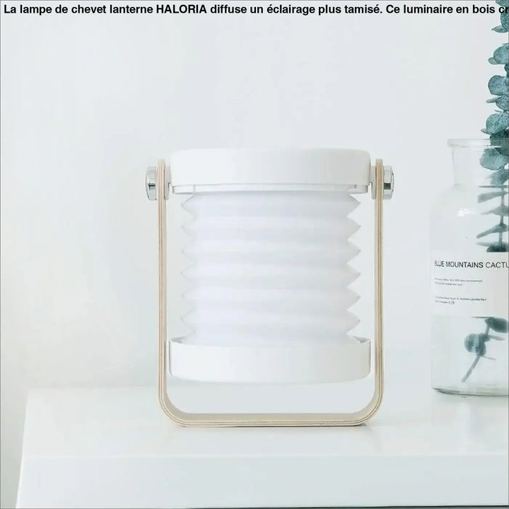 Lampe De Chevet Lanterne En Bois Gris Ou Blanc
