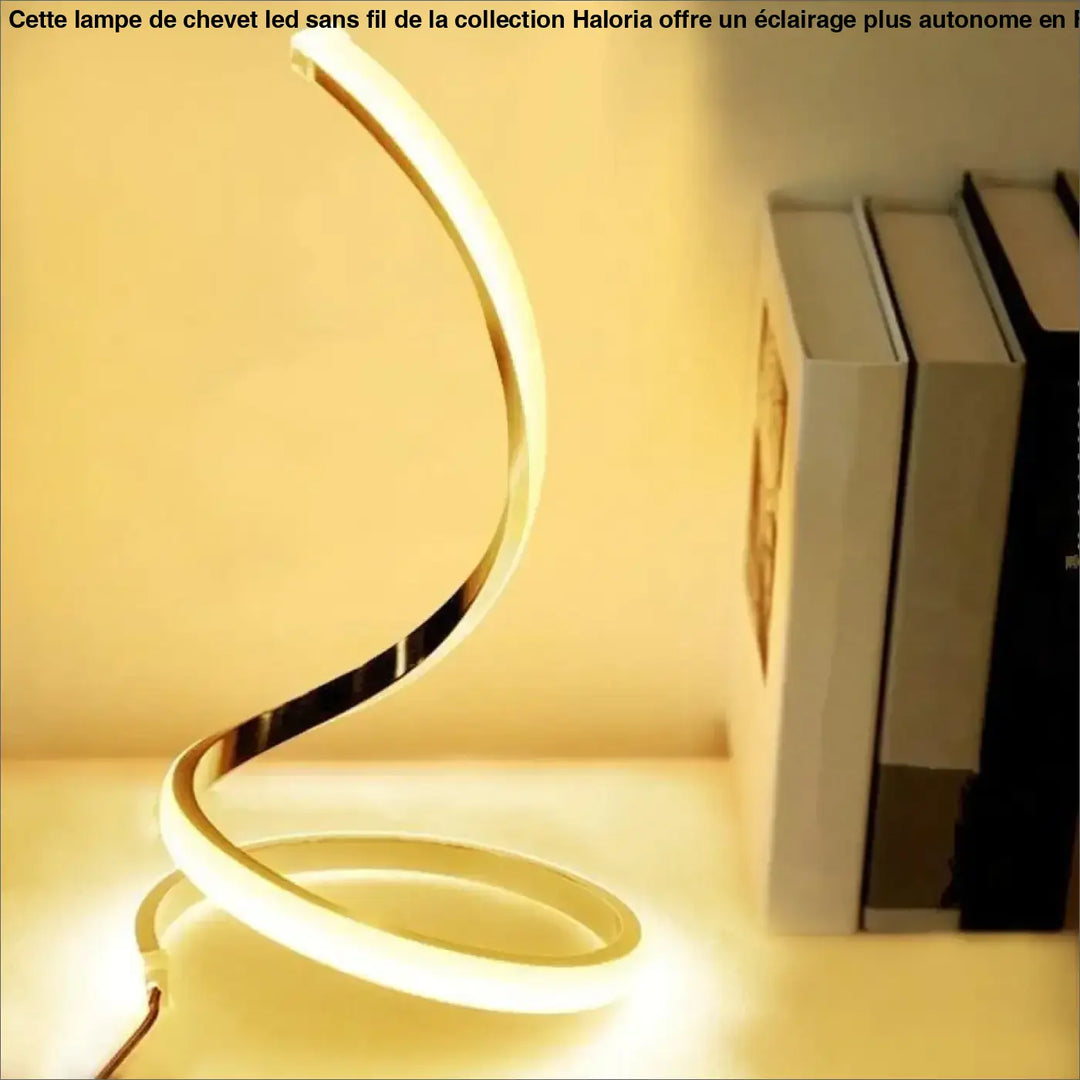 Lampe De Chevet LED Sans Fil Design Spirale