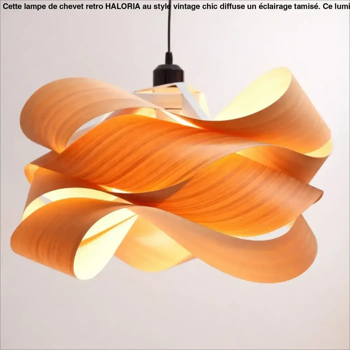 Suspension luminaire jelina en bois sculptural aux tons chauds avec design suspension pour décoration intérieure salle à manger