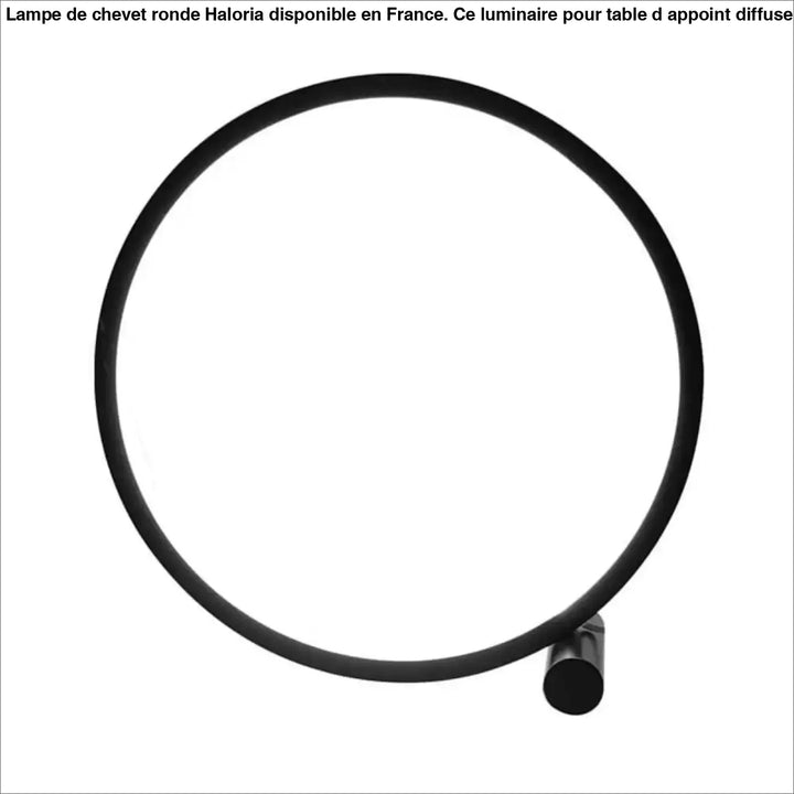 Lampe De Chevet Ronde En Aluminium Blanc Et Noir