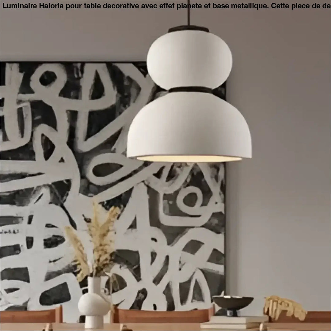 Suspension luminaire cordia blanche double niveau avec design moderne épuré luminaire scandinave élégant