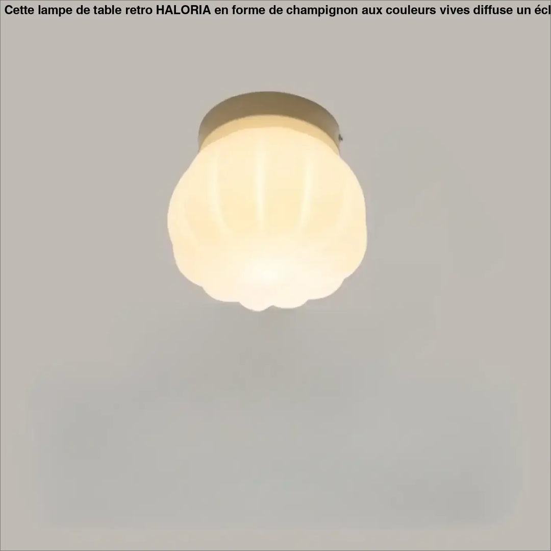 Applique murale puﬀo avec abat-jours arrondis en verre dépoli et base métallique pour un murale design doux