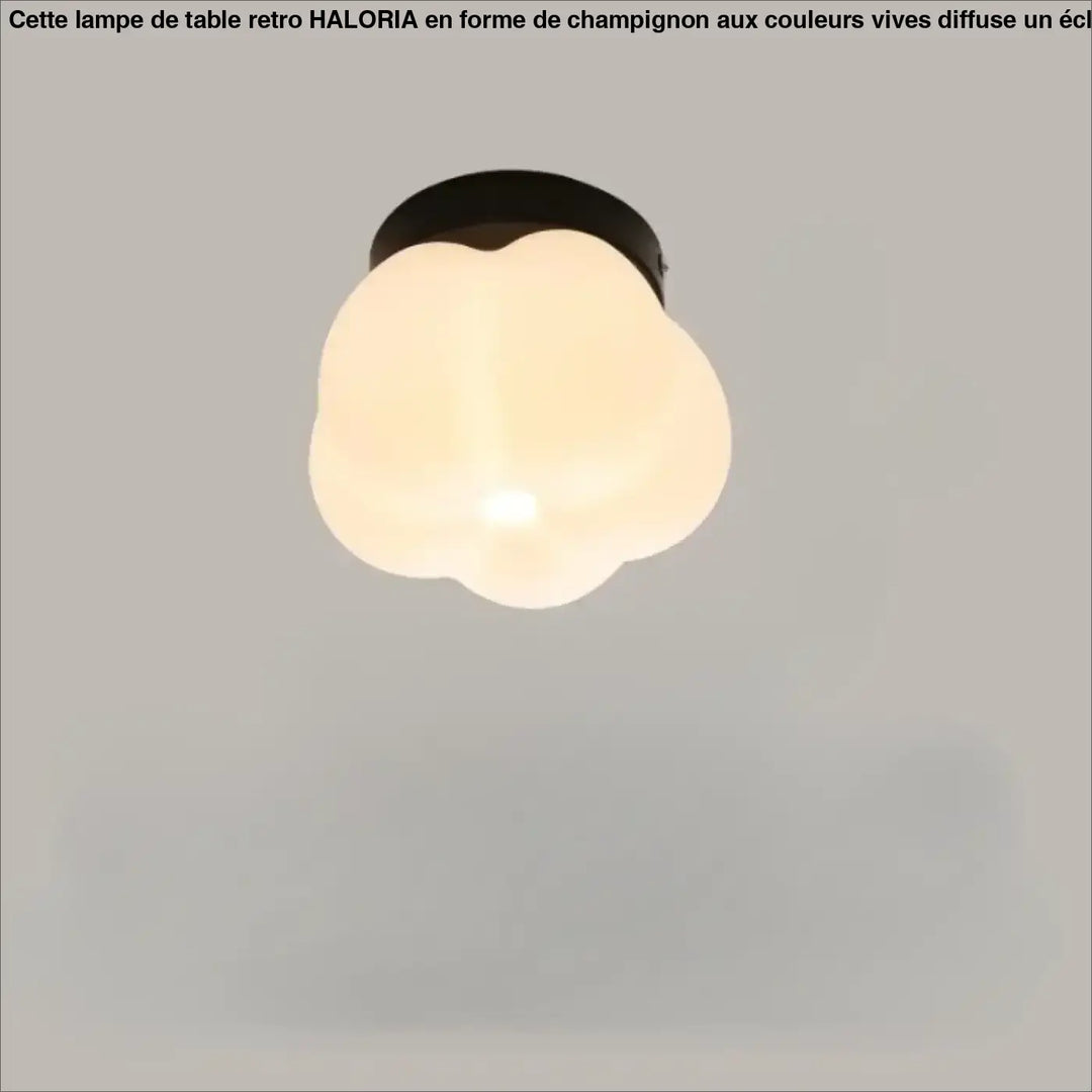 Applique murale puffo en verre dépoli avec abat-jours arrondis en forme de nuage et base métal noir design doux