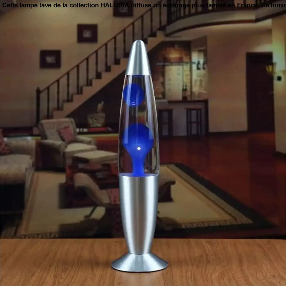 Lampe Lave Dé Moderne Verre Aluminium