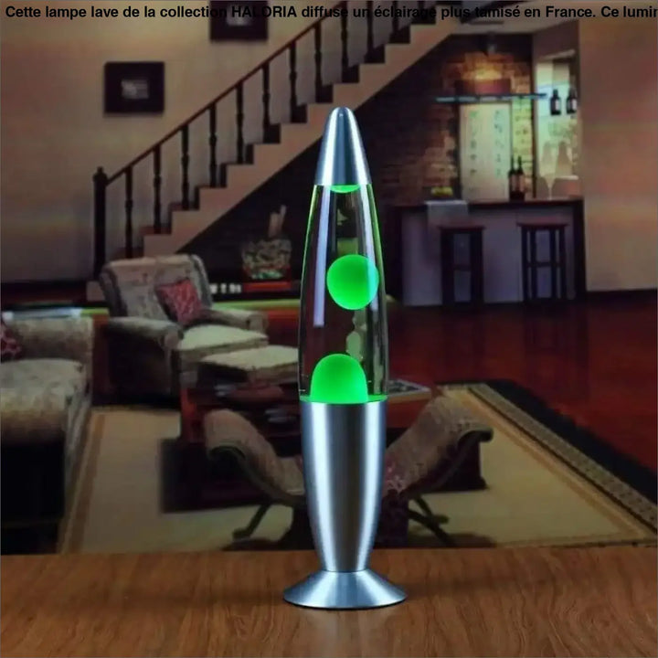 Lampe Lave Dé Moderne Verre Aluminium