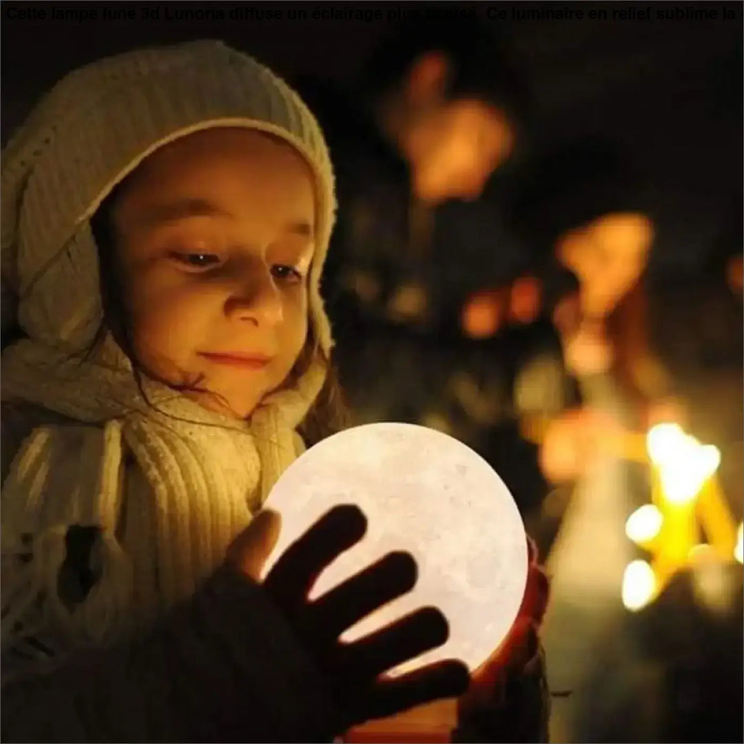 Lampe Lune 3D Sphère Multicolore Éclairage LED