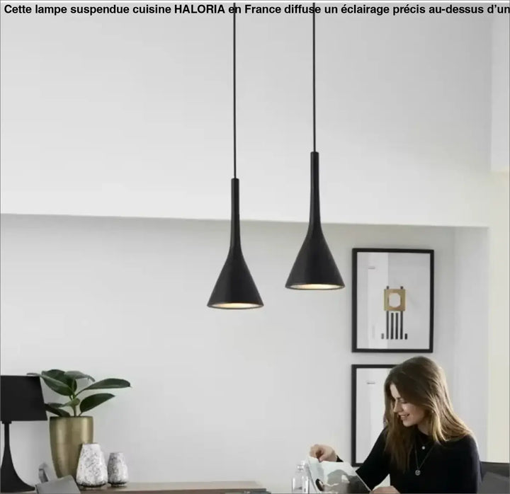 Lampe Suspendue Cuisine Élégante En Aluminium