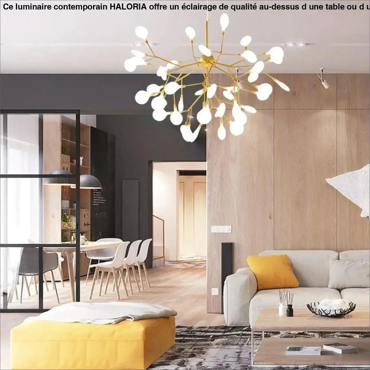 Luminaire Contemporain Fleur Stylisée
