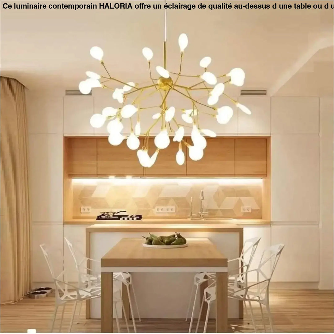 Luminaire Contemporain Fleur Stylisée