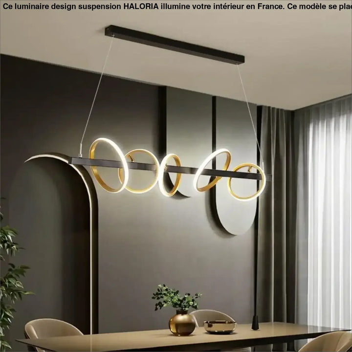 Luminaire Design Suspension Moderne Cercles Lumineux