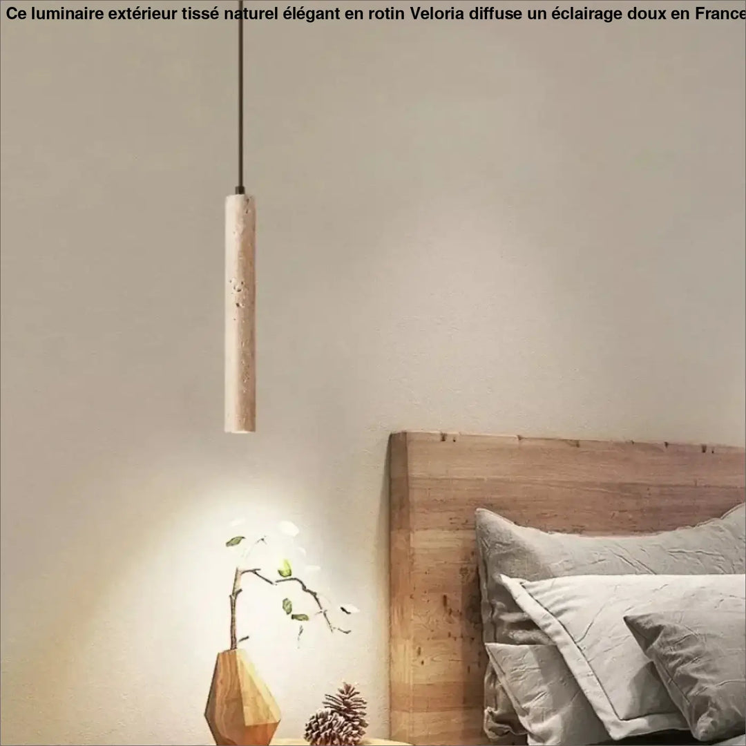 Suspension cylindrique LED moderne en métal doré


