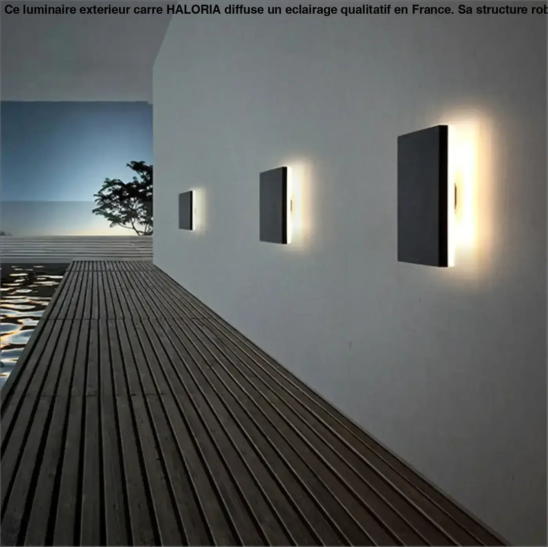 Luminaire Extérieur Carré En Aluminium