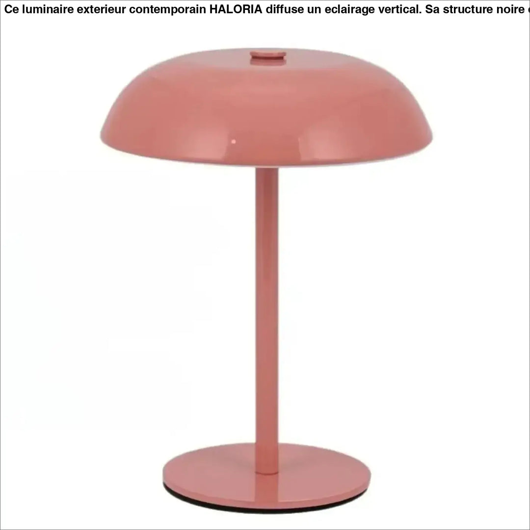 Lampe de table metany rose mat avec intensité variable et marche arrêt tactile led à intensité élégante et moderne