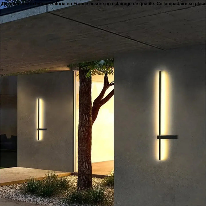 Luminaire Extérieur Sur Pied Applique Noire Croix