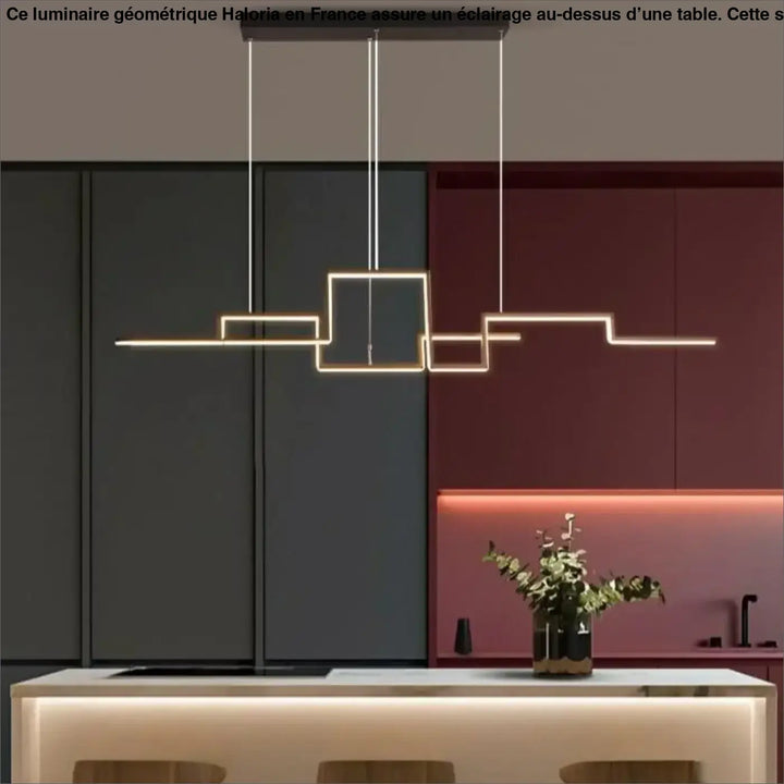 Luminaire Géométrique Design Skyline Urbaine