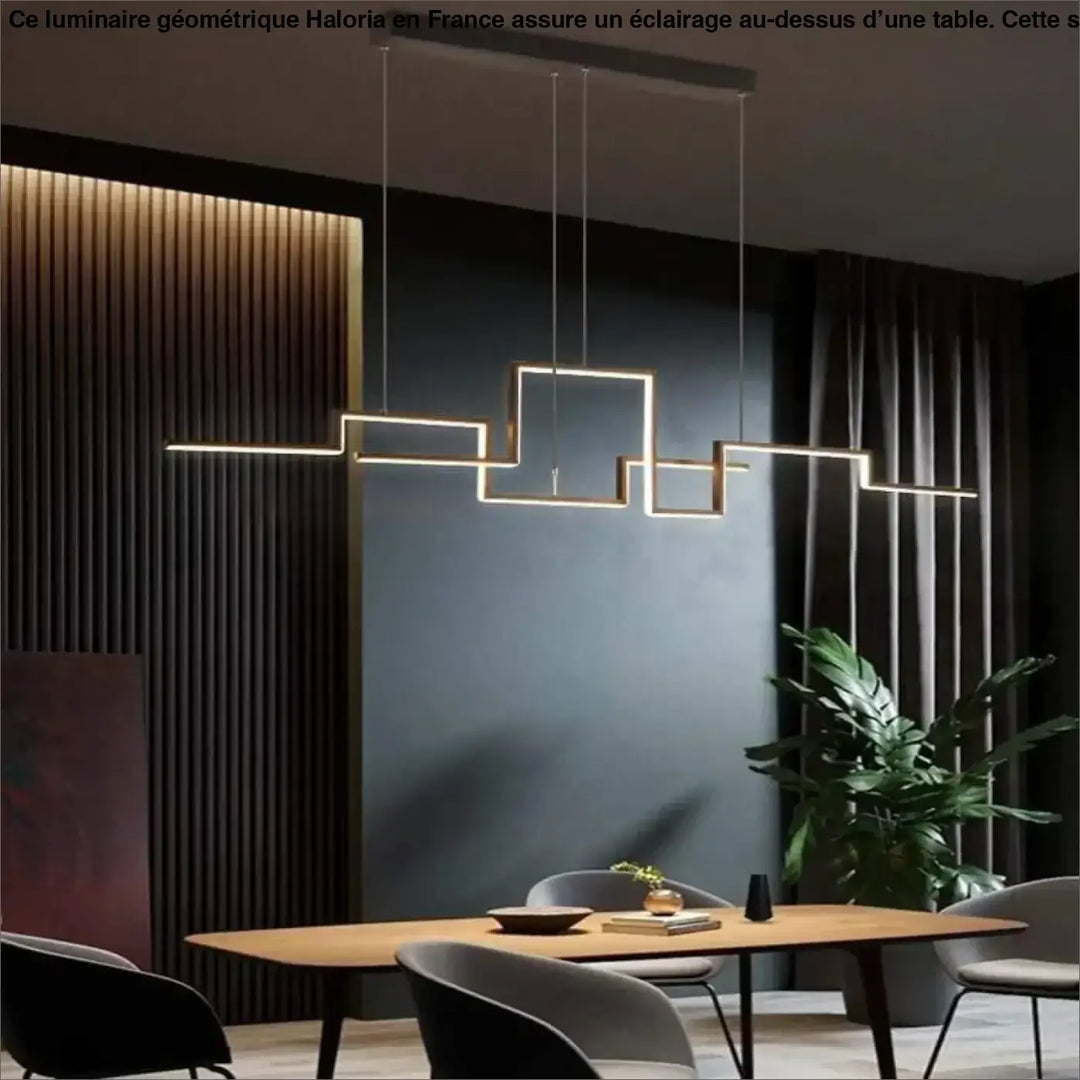 Luminaire Géométrique Design Skyline Urbaine