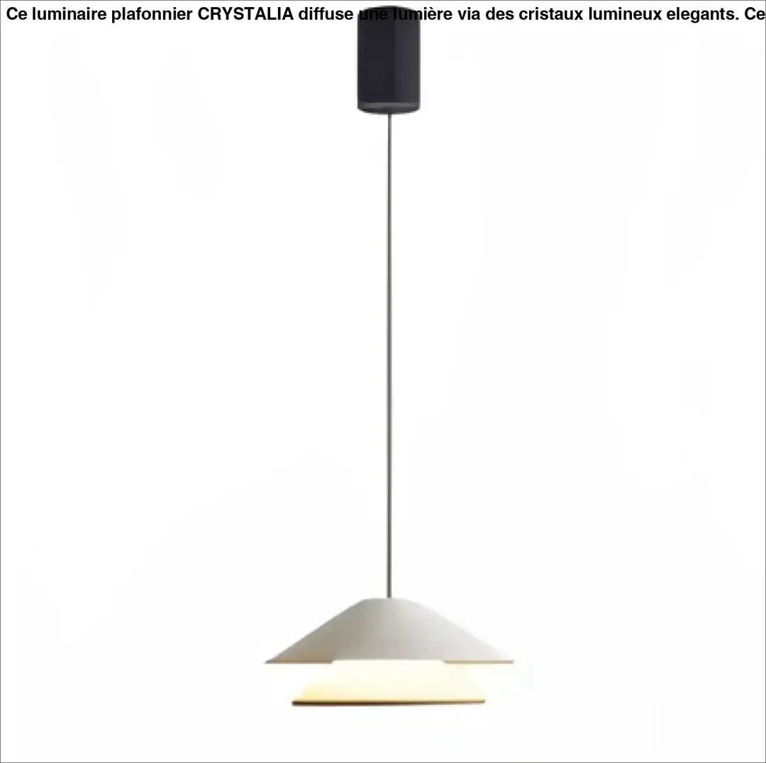 Suspension luminaire moderne conique blanc avec support de plafond cylindrique noir au design minimaliste luminaire moderne