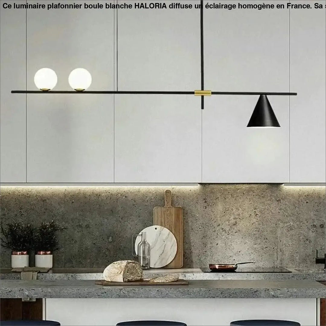 Luminaire Plafonnier Boule Blanche Moderne