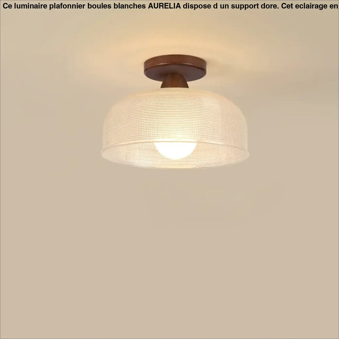Plafonnier moderne coul i avec abat-jour en tissu blanc tissé et base en bois foncé pour décoration intérieure
