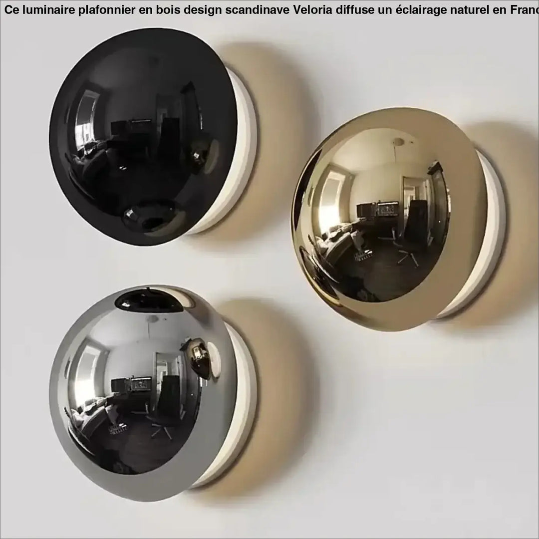 Applique murale minimaliste en boule led contemporaine et élégante