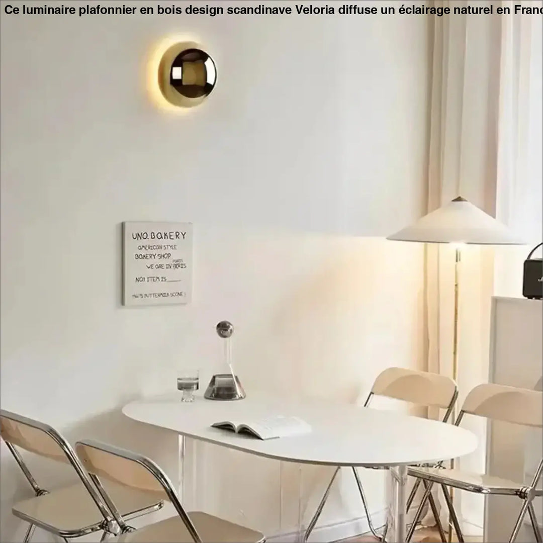 Applique murale minimaliste en boule led contemporaine et élégante
