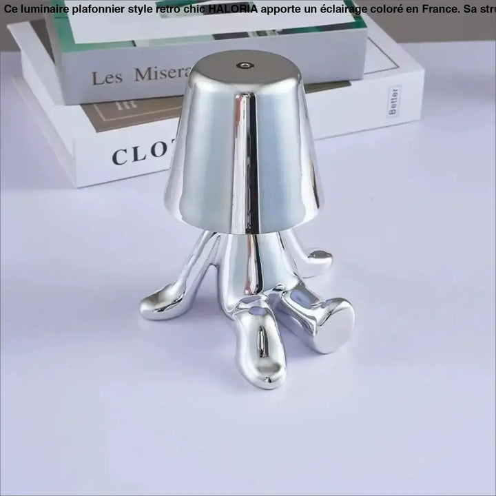 Lampe de chevet buddy en chrome effet métallisé forme de pieuvre décorative pour décoration intérieure moderne