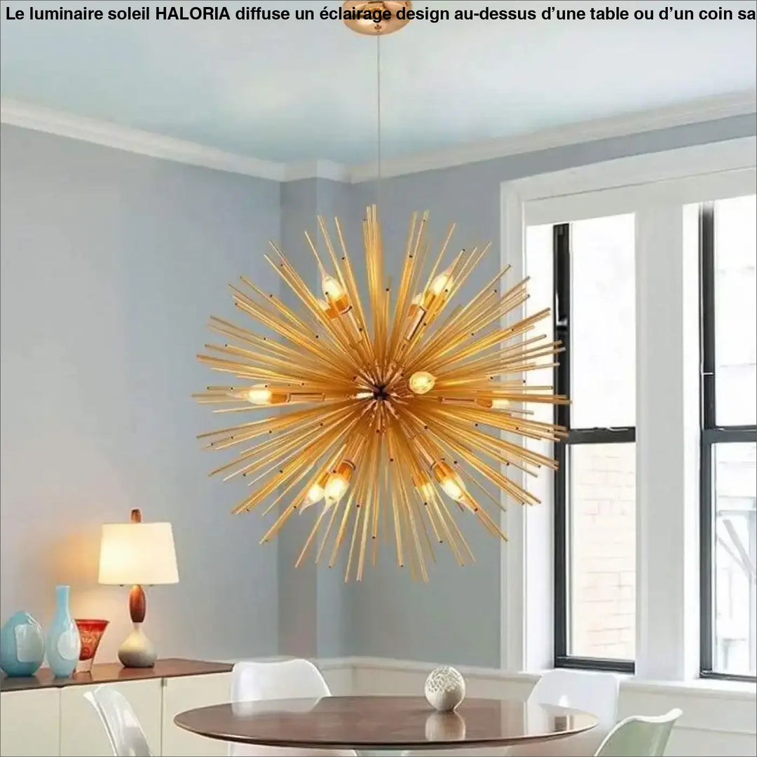 Luminaire Soleil en Aluminium au Design Éclatant