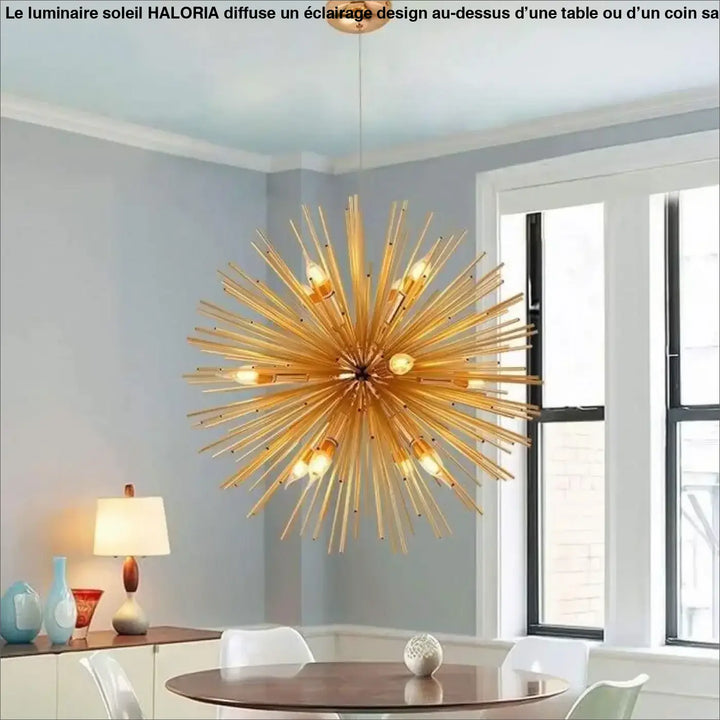Luminaire Soleil en Aluminium au Design Éclatant