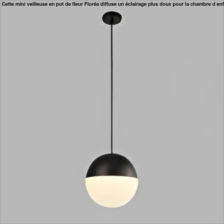Suspension luminaires ludi noir et blanc sphérique en finition mate pour décoration intérieure suspension scandinave moderne plus qu’un luminaire