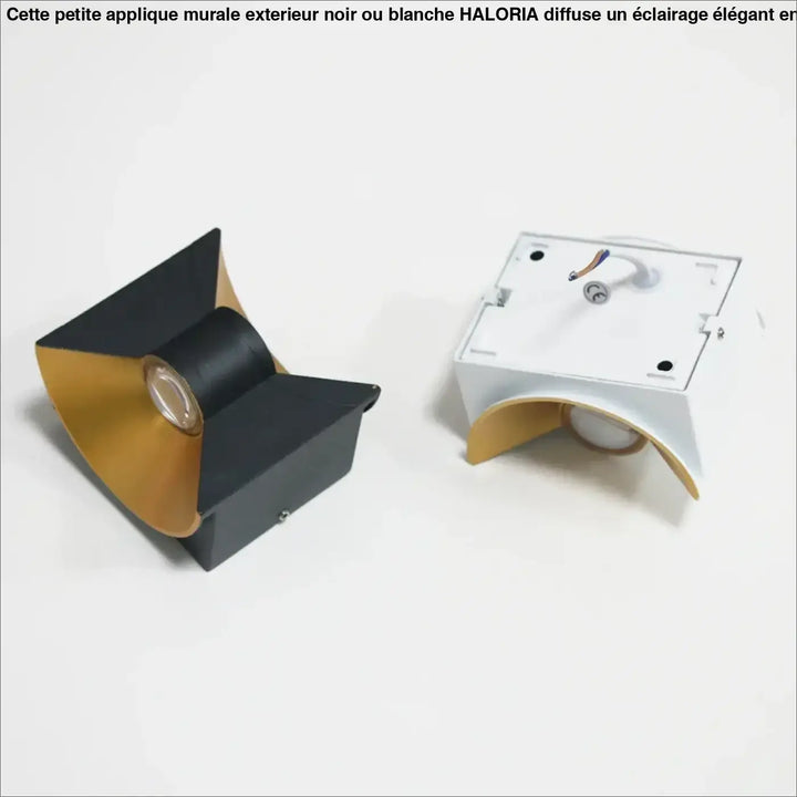Petite Applique Murale Extérieur Aluminium Incurvée