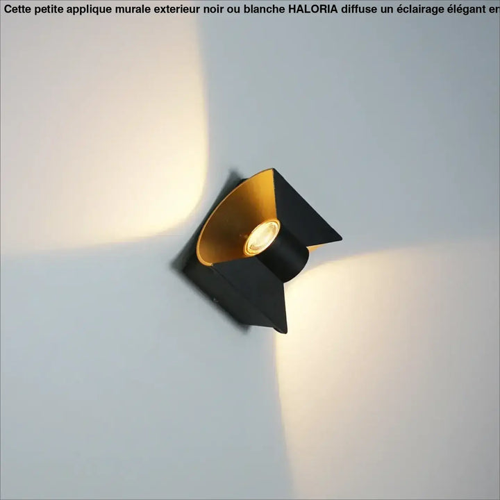 Petite Applique Murale Extérieur Aluminium Incurvée