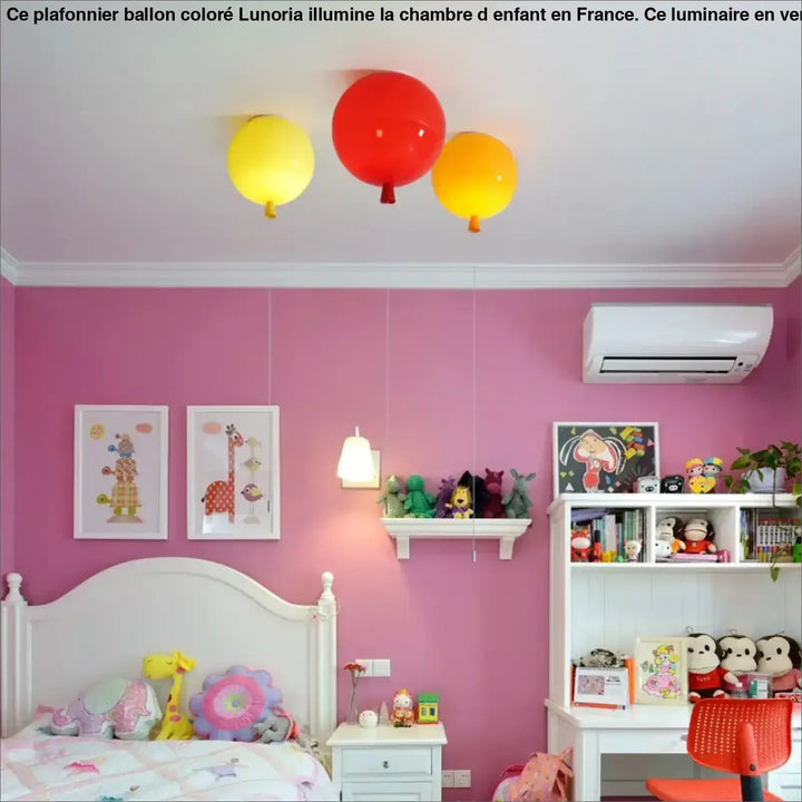 Plafonnier Ballon Coloré Pour Chambre D’enfant

