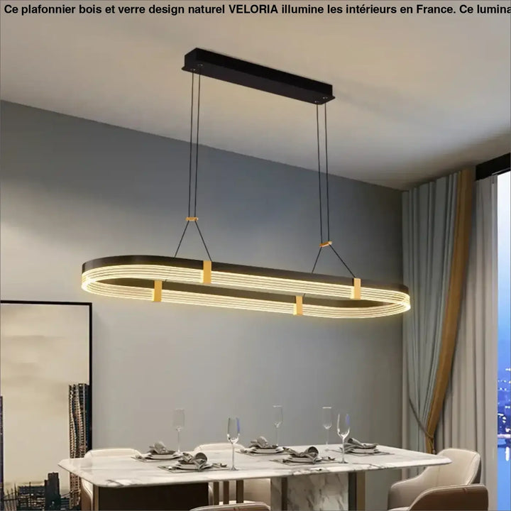 Suspension design led style contemporain élégance