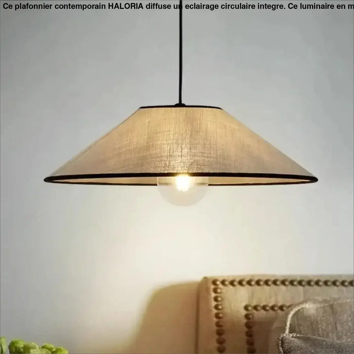 Suspension Tamisée En Lin Beige Pour Salon Ou Chambre

