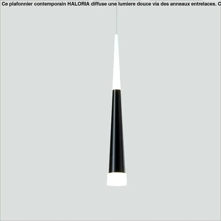 Suspension luminaire dartel avec design conique moderne noir et blanc pour un éclairage élégant et contemporain