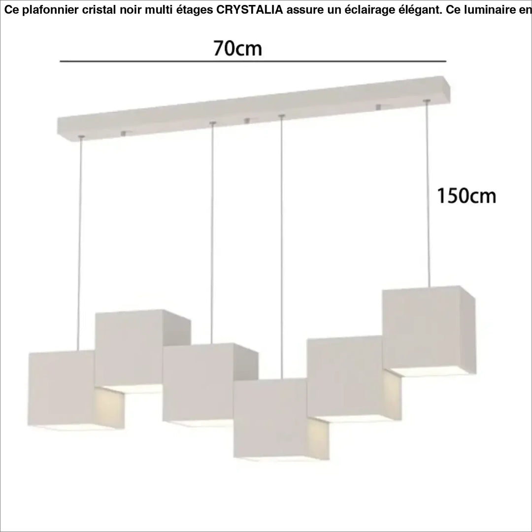 Suspension design led graphique linéaire style moderne chic